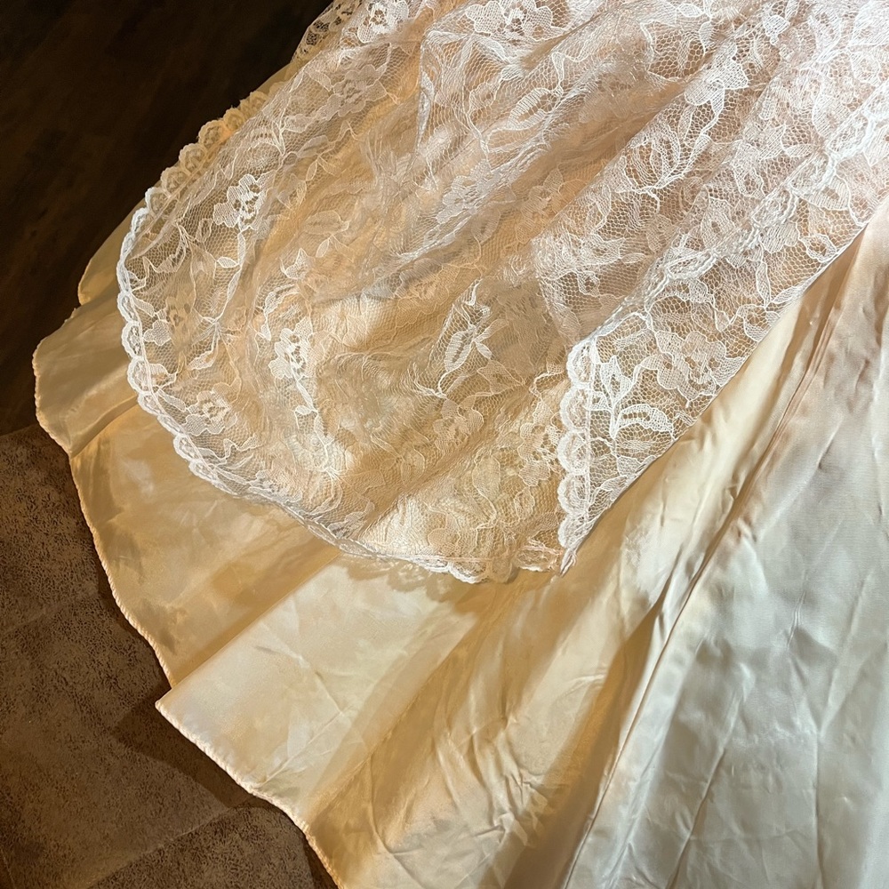 Baby Pink Vintage Lace Halter Dress - Picture 14 of 15